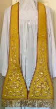 Gold Preaching Stole